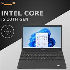 Ultimus Elite Intel Core i5 10th Gen 1035G4 - (8 GB/512 GB SSD/Windows 11 Home) NU14U3INF56BN-MB Thin and Light Laptop  (14.1 Inch, Matt Black, 1.3 Kg)