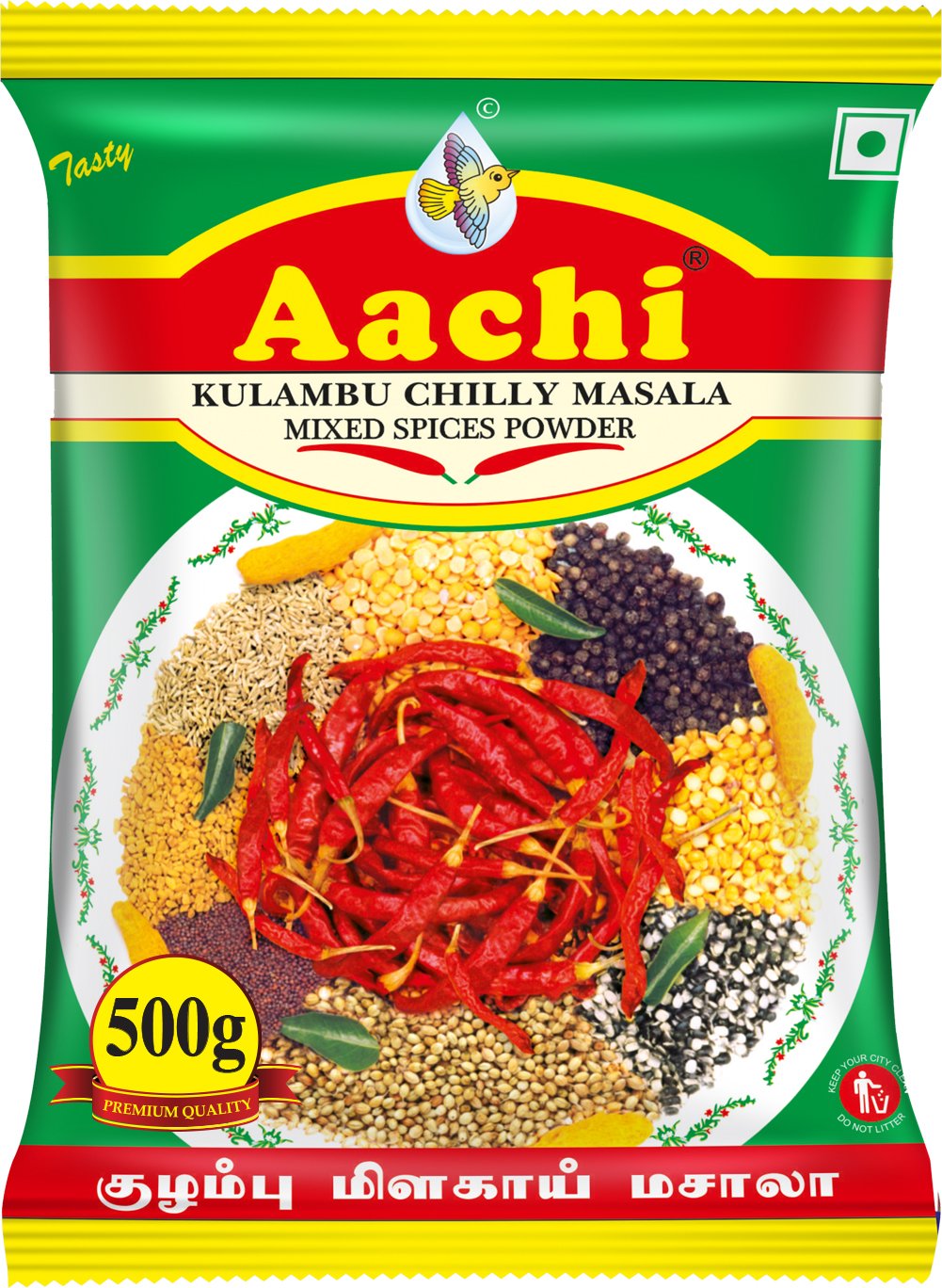 Aachi Kulambu Chilly Vegetable Masala Powder, 500 Gram